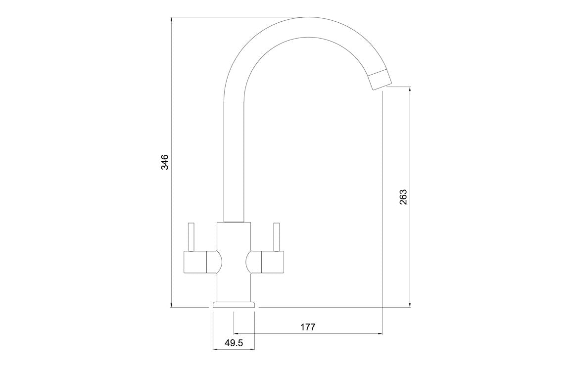 Abode Stria 1.5B Inset Sink & Marido Tap Pack