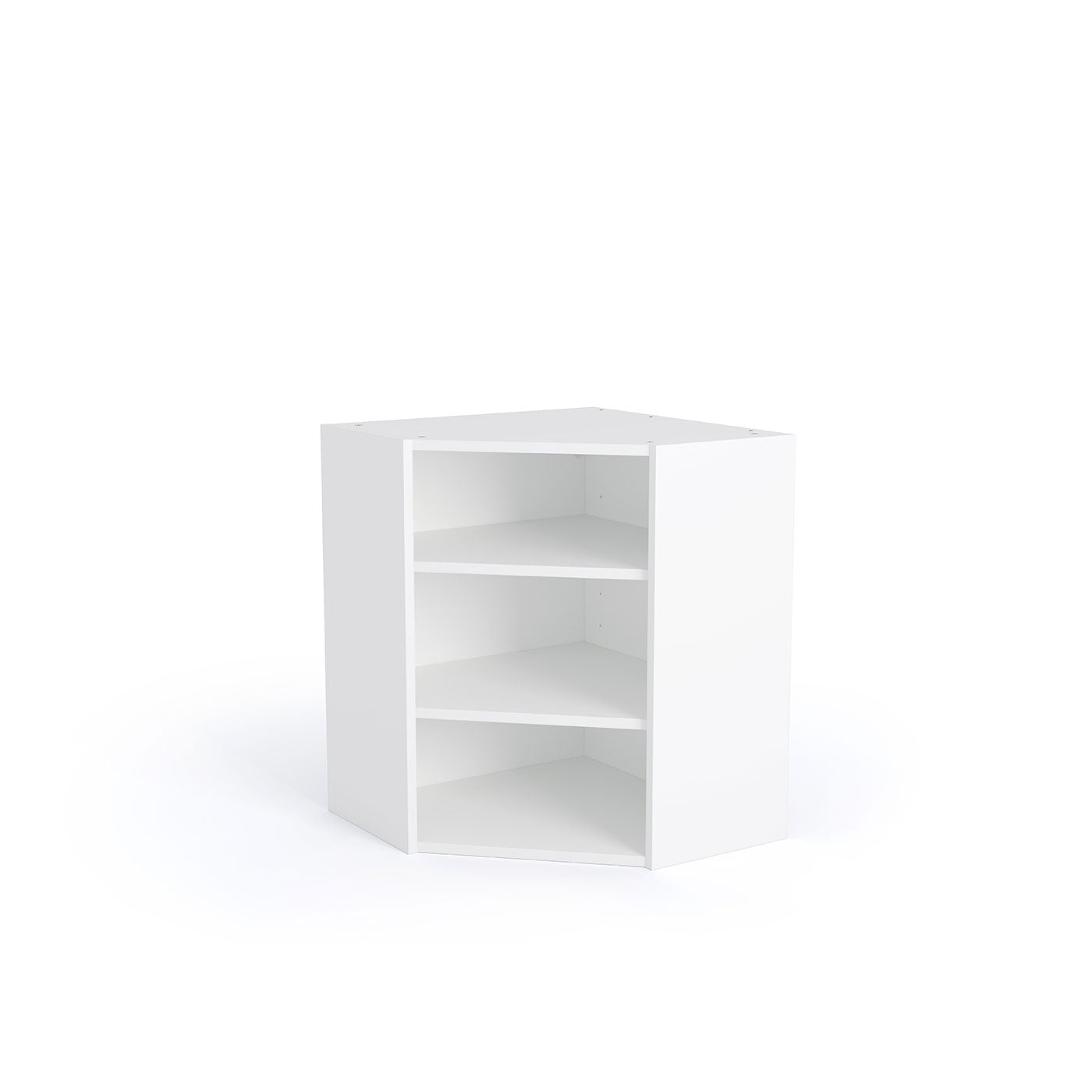 600x600 Diagonal Corner Wall Unit White