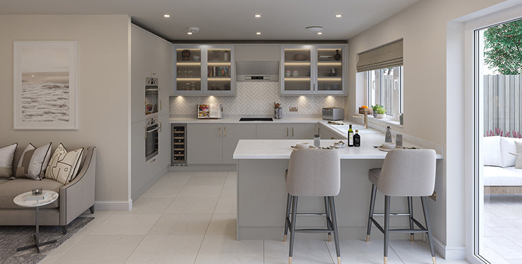 Slab Door Kitchen Doors — Fenton | All Colours & Sizes