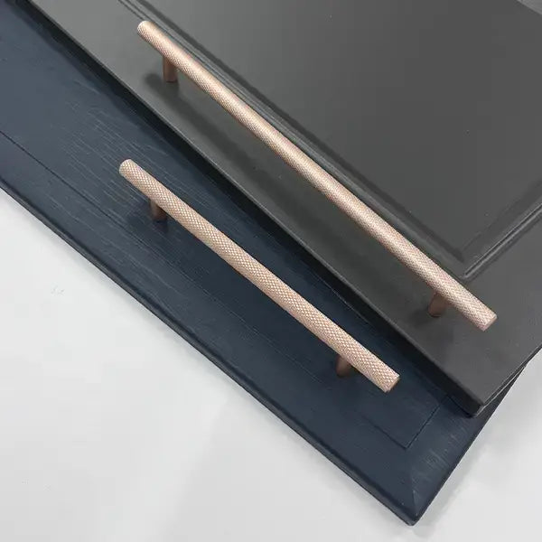Knurled T-Bar 256mm Handle Copper