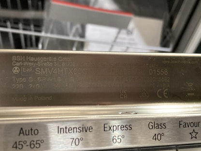 BOSCH SERIES 4 FULLY INTEGRATED DISHWASHER MODEL: SMV4HTX00G ORIGINAL RRP- £479