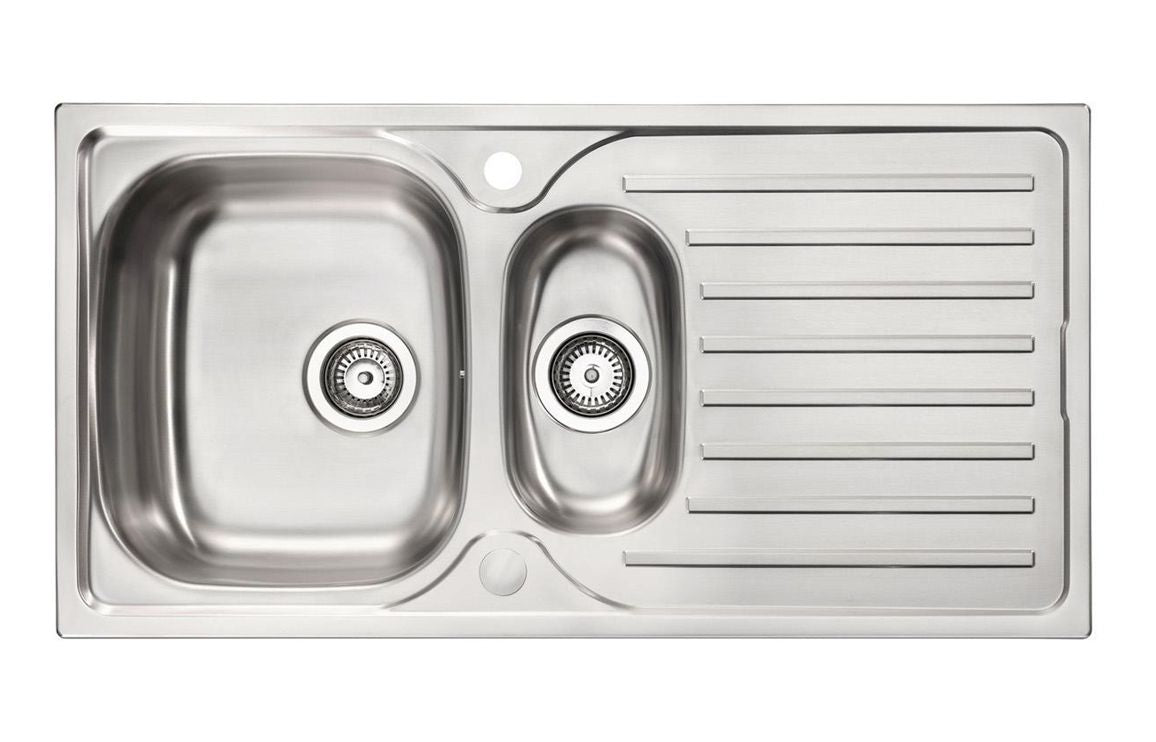 Abode Stria 1.5B Inset Sink & Nico Tap Pack