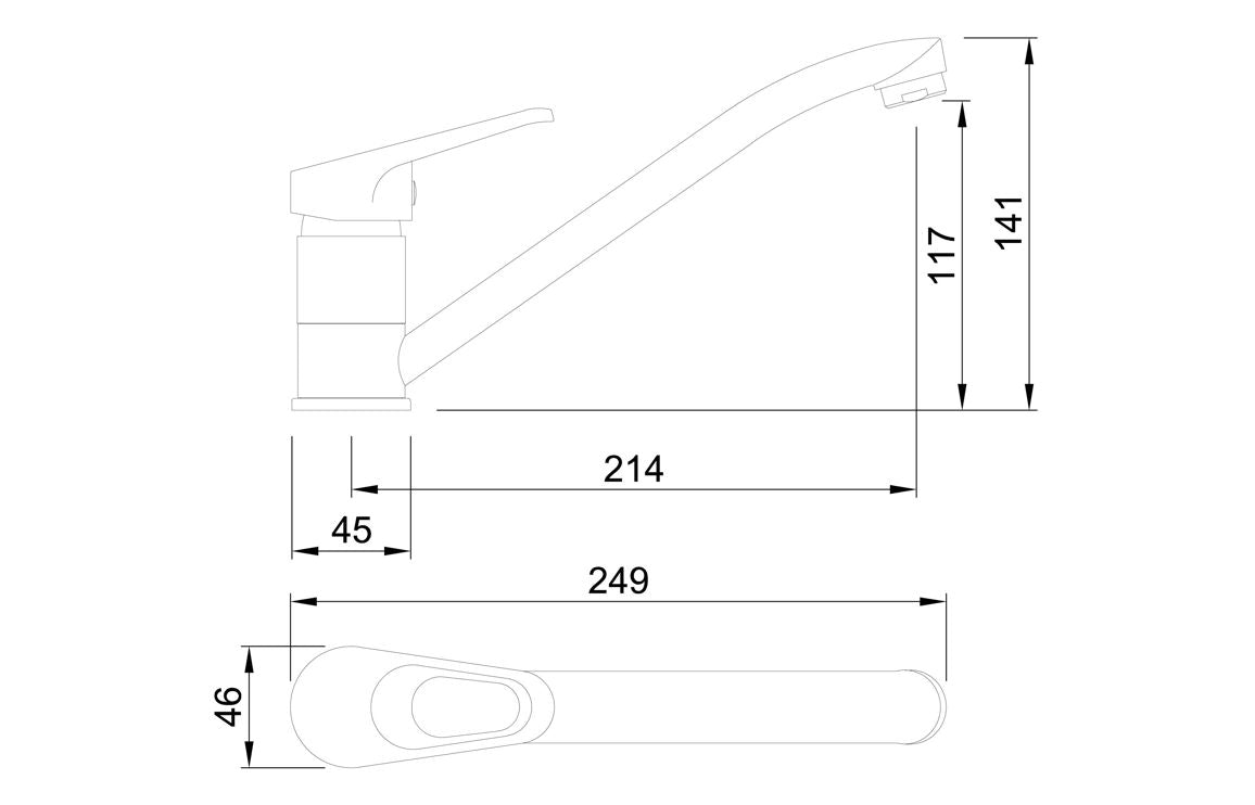 Abode Stria 1.5B Inset Sink & Hilton Tap Pack