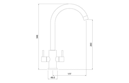 Abode Stria 1.5B Inset Sink & Marido Tap Pack