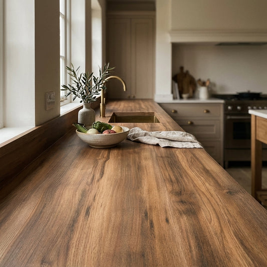 Amber Baroque Oak Kitchen Worktop – Square Edged Laminate | Kronodesign K536 RW