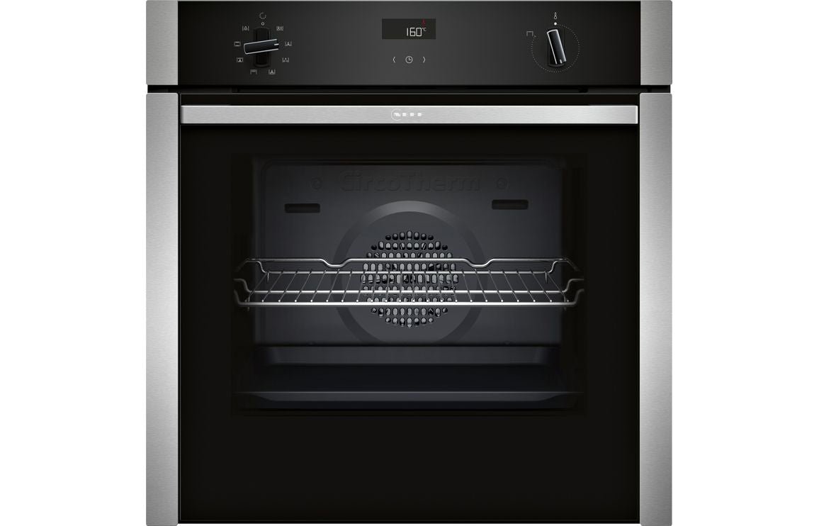 Neff N50 B4ACF1AN3B Single Slide&Hide® Electric Oven - St/Steel