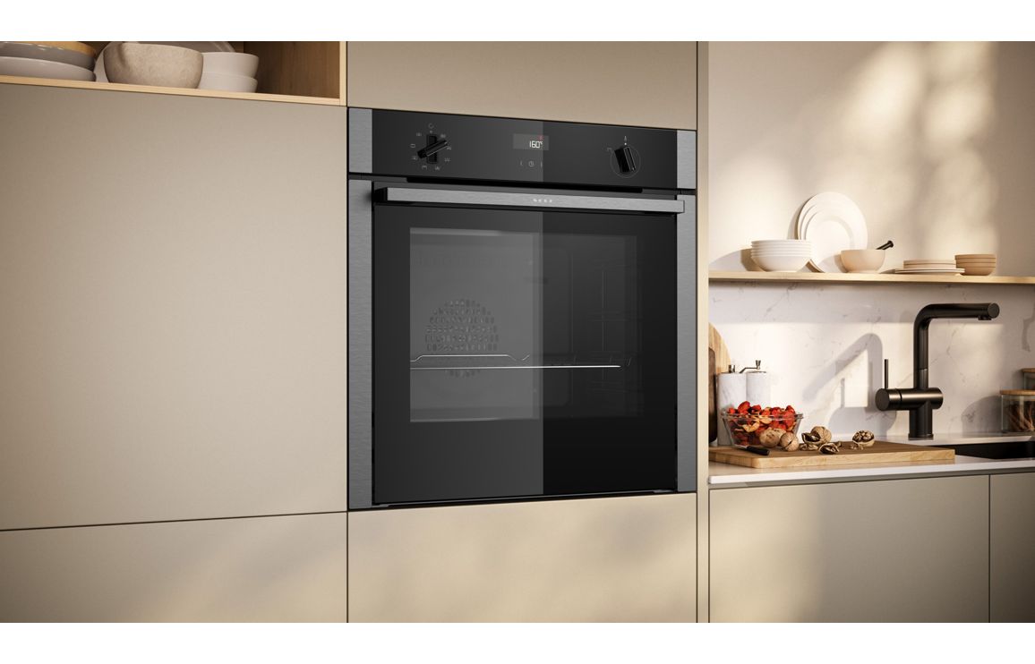 Neff N50 B4ACF1AN3B Single Slide&Hide® Electric Oven - St/Steel