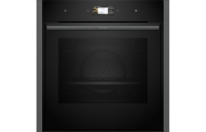 Neff N90 B64CS51G0B Single Slide & Hide® Electric Oven - Black w/Graphite Trim