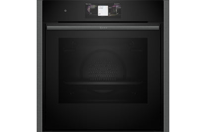 Neff N90 B64CT73G0B Single Slide & Hide® Pyrolytic Oven - Black w/Graphite Trim