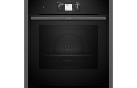 Neff N90 B64CT73G0B Single Slide & Hide® Pyrolytic Oven - Black w/Graphite Trim