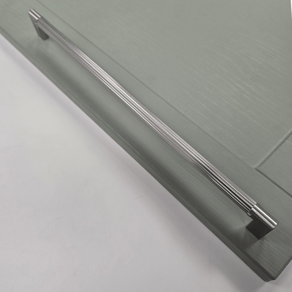 Warbeck Grooved Handle  320mm Handle Brushed Nickel