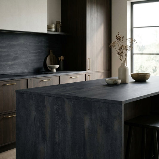 Charcoal Flow Kitchen Worktop – Square Edged Laminate | Kronodesign K353 RT