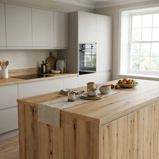 Coast Evoke Oak Kitchen Worktop – Square Edged Laminate | Kronodesign K365 FP
