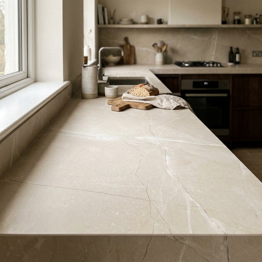 Duropal S63069 CA Cracked Marble Plaster Postformed Worktop