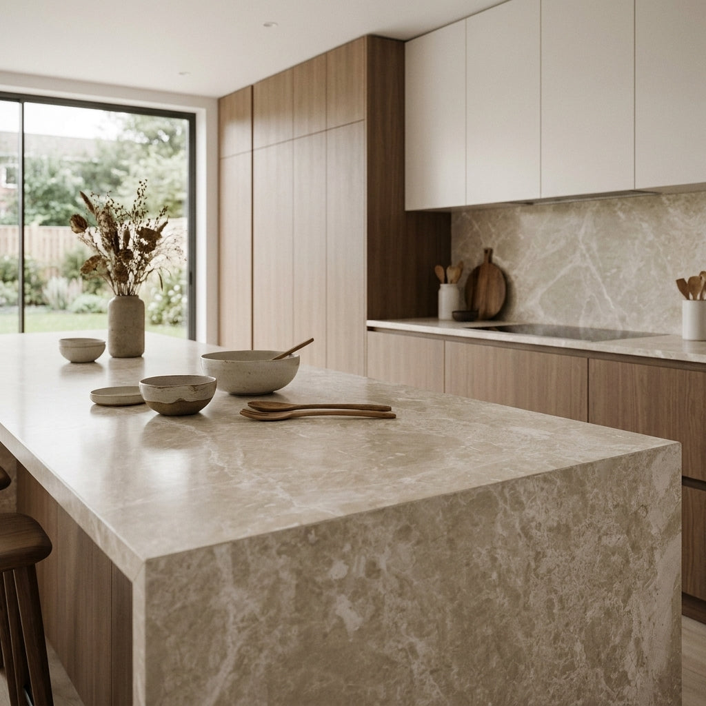 Kronodesign K367 PH Cream Navona Worktop – Brooklands Kitchens