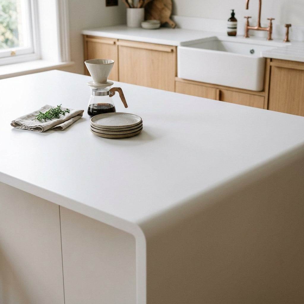 Duropal U11026 SD Crystal White Postformed Worktop