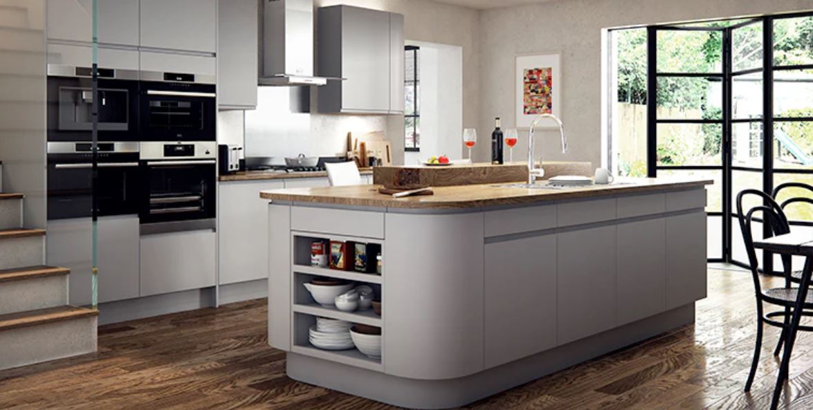 Larissa Handleless Kitchen Bundle — Dust Grey Matt