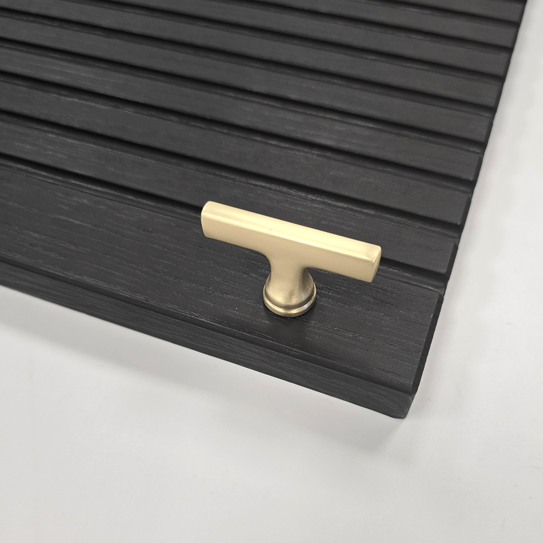 Galloway T-Bar Knob Handle Brass