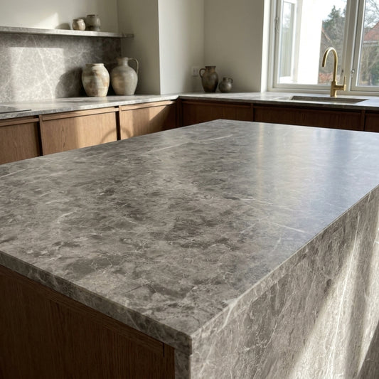 Grey Emperador Marble Kitchen Worktop – Square Edged Laminate | Kronodesign K093 SL