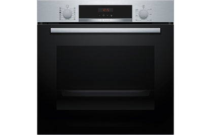 Bosch Series 4 HQA574BS3B Single Pyrolytic Oven w/Added Steam - Black & St/Steel