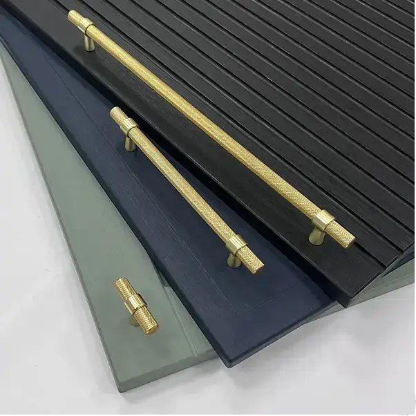 Legato Knurled  160mm Handle Brass