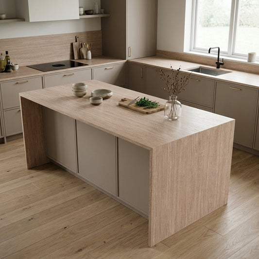 Light Tivoli Kitchen Worktop – Postformed Laminate | Kronodesign K214 RS