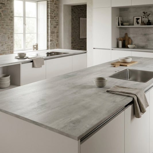 Portland Stone-Effect Kitchen Worktop – Laminate | Kronodesign K028 SU