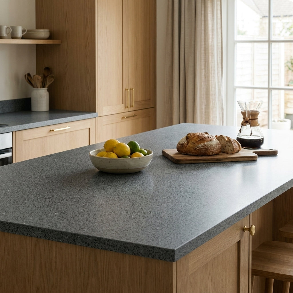 Duropal S68035 BR Quartz Grey Postformed Worktop
