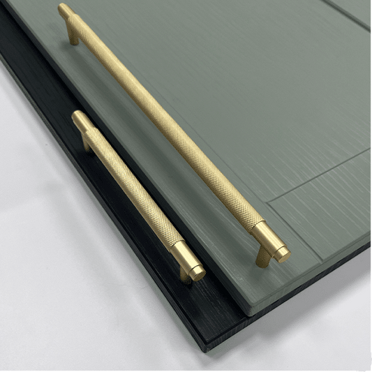 Radford Knurled Bar  160mm Handle Brass
