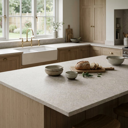 Sand Venera Kitchen Worktop – Square Edged Laminate | Kronodesign K549 SL