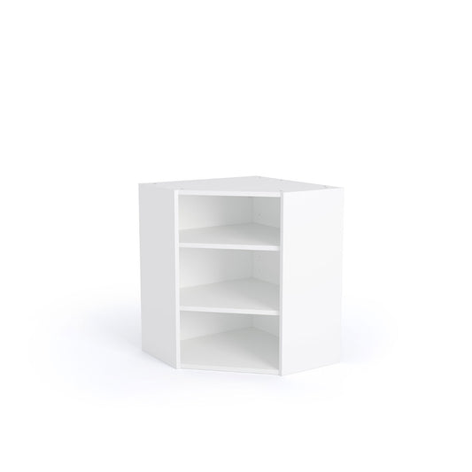600x600 Diagonal Corner  Wall Unit White