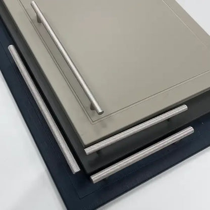 Knurled T-Bar  160mm Handle Brushed Nickel
