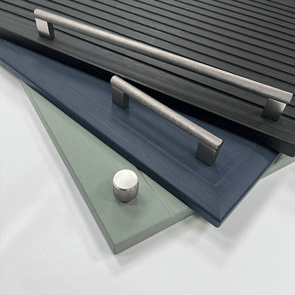 Boss Knurled Bar  320mm Handle Brushed Nickel