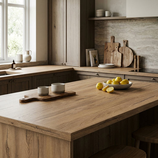 Hazel Silverjack Oak Kitchen Worktop – Square Edged Laminate | Kronodesign K544 RW