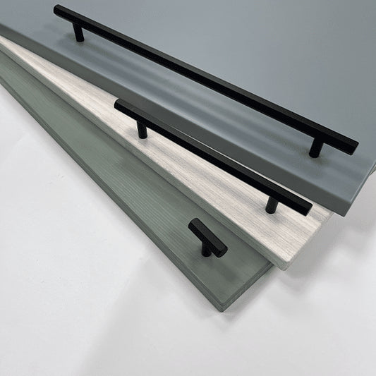 Hexagon Bar Handle  160mm Handle Black