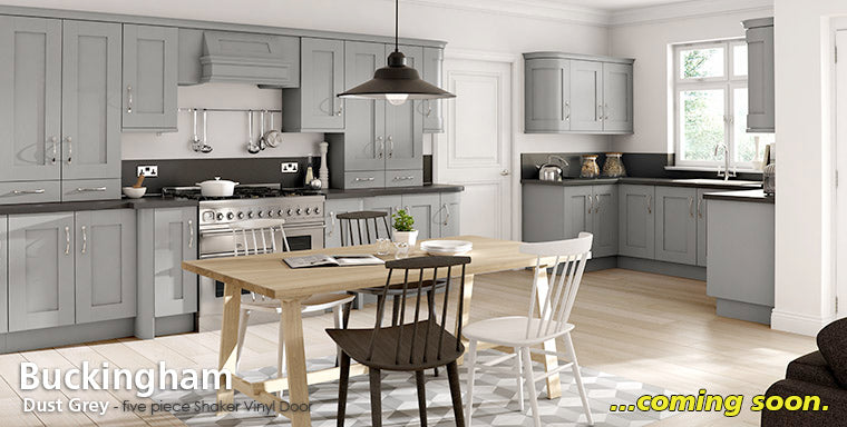 Buckingham - 22mm Door - 18mm Shaker Panels - 5 Piece Wrapped - Stile = 113.5mm