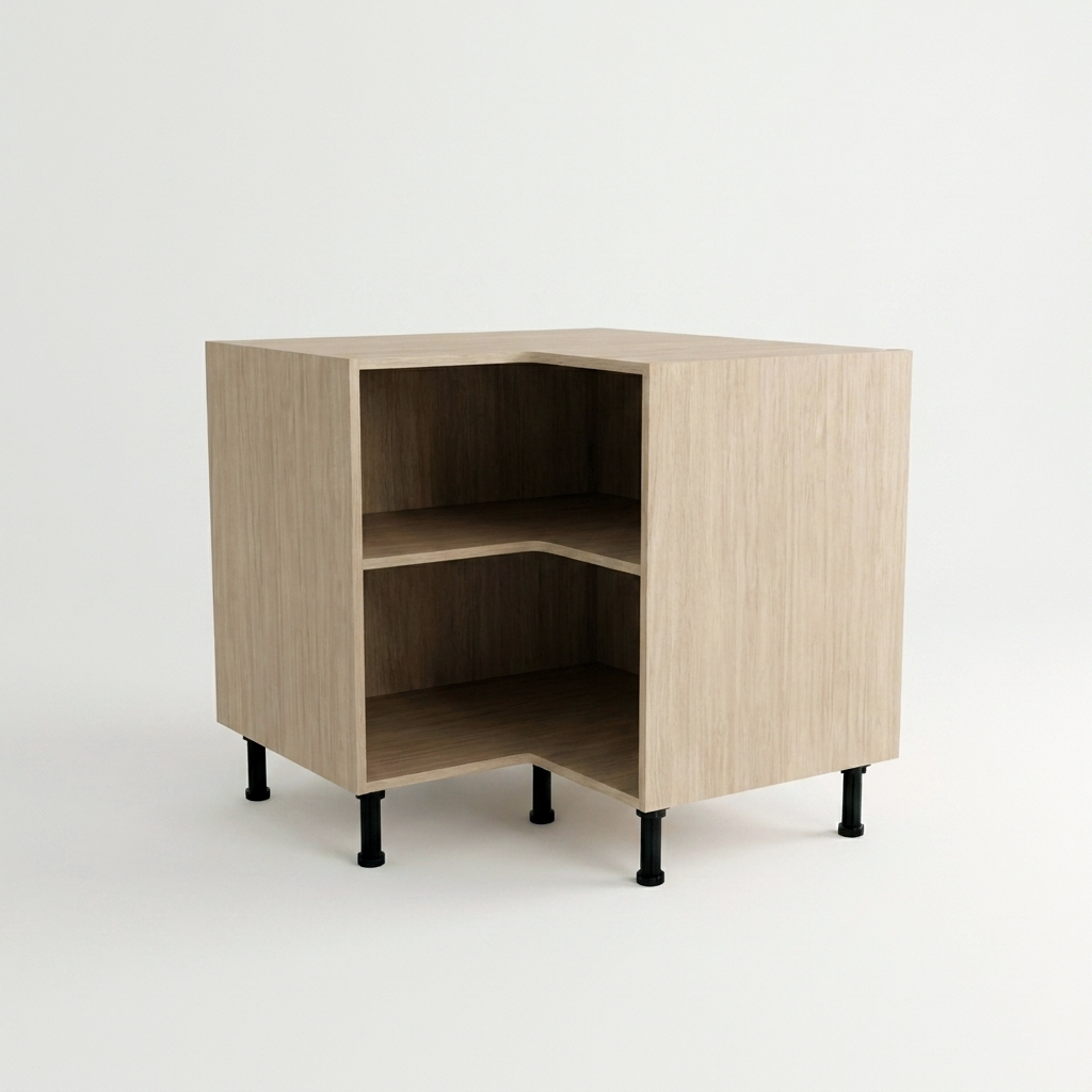900x900mm L Highline Base Unit Oak