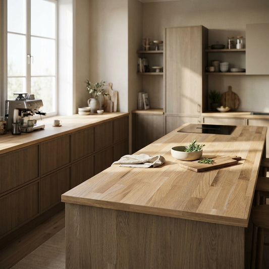Light Porterhouse Oak Kitchen Worktop – Postformed Laminate | Kronodesign K091 FP