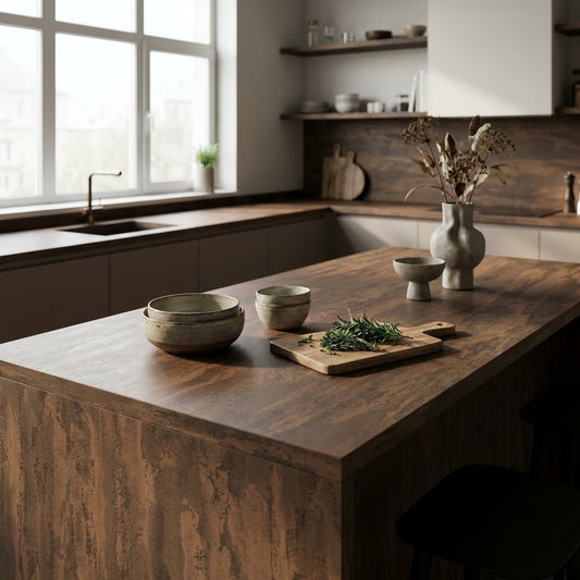 Rusty Flow Kitchen Worktop – Square Edged Laminate | Kronodesign K351 RT