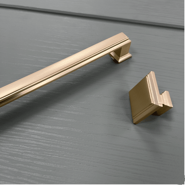 Brookdale D Handle  160mm Handle Brushed Brass