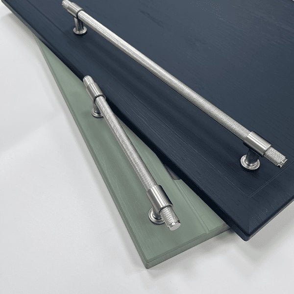 Beaumont Knurled Bar  160mm Handle Brushed Nickel