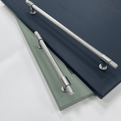 Beaumont Knurled Bar  160mm Handle Brushed Nickel
