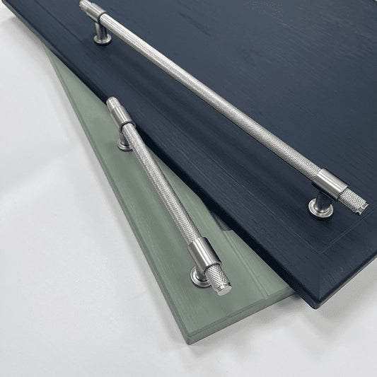 Beaumont Knurled Bar  320mm Handle Brushed Nickel