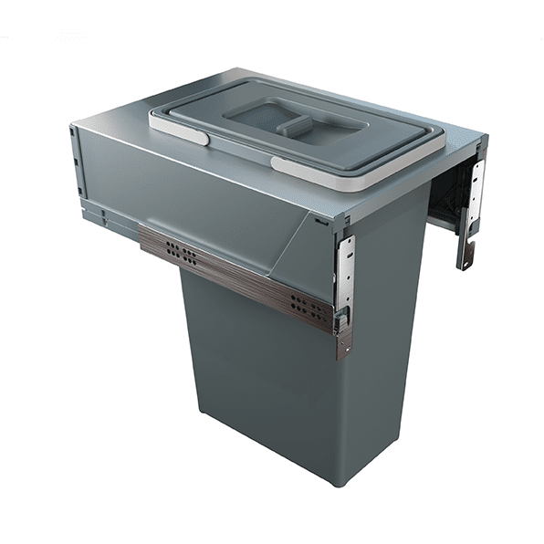 300mm Pull Out 35L Waste Bin Anthracite